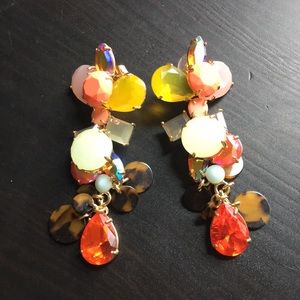 J.Crew statement earrings multicolor